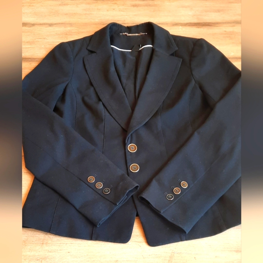 WOMAN'S BLACK BLAZER, WHITE HOUSE BLACK MARKET BRAND, SIZE 10